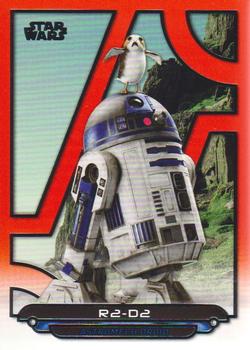 2018 Topps Star Wars: Galactic Files - Orange #TLJ-8 R2-D2 Front
