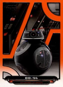 2018 Topps Star Wars: Galactic Files - Orange #TLJ-18 BB-9E Front