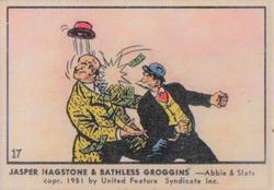1951 Parkies Colour Comics (V339-3) #17 Jasper Hagstone & Bathless Groggins Front
