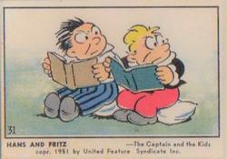 1951 Parkies Colour Comics (V339-3) #31 Hans and Fritz Front