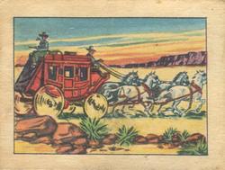 1951 Post Cereal Hopalong Cassidy Wild West (F278-2) #4 The Stage Coach Front
