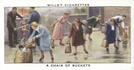 1938 Wills's Air Raid Precautions #20 A Chain of Buckets Front