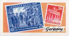 1961 Sweetule Stamp Cards #21 Germany Front