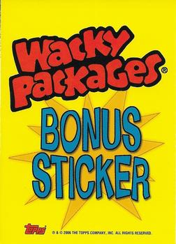 2005 Topps Wacky Packages All-New Series 3 - Bonus Cards #B5 Miracle-Growl Man-Eating Plant Food Back