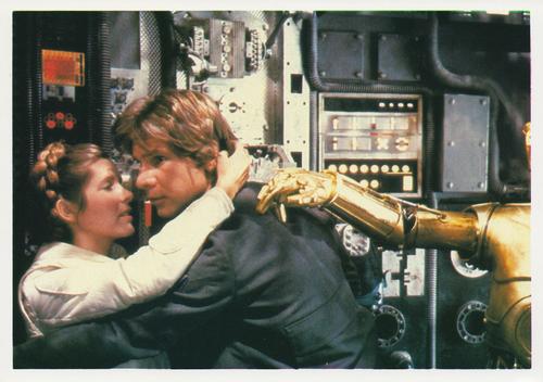 1980 Topps The Empire Strikes Back Photo Cards #4 Han Solo / Princess Leia Front