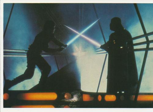 1980 Topps The Empire Strikes Back Photo Cards #5 Luke Skywalker / Darth Vader Front