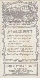 1898 Player's Actors & Actresses #NNO Wilson Barrett Back