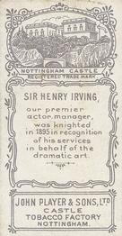 1898 Player's Actors & Actresses #NNO Henry Irving Back