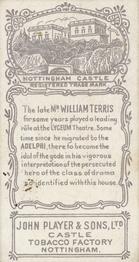 1898 Player's Actors & Actresses #NNO William Terris Back