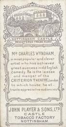 1898 Player's Actors & Actresses #NNO Charles Wyndham Back