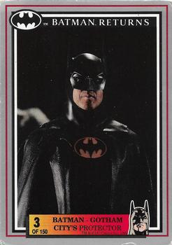 1992 Dynamic Marketing Batman Returns #3 Batman – Gotham City’s protector Front