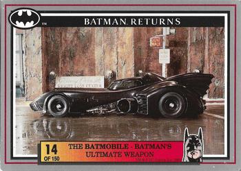 1992 Dynamic Marketing Batman Returns #14 The Batmobile – Batman’s ultimate weapon Front