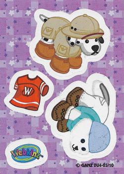 2009 Ganz Webkinz Series 4 - All Dressed Up Stickers / Puzzle #DU4-05 Stickers / Puzzle Front