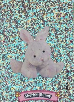 2009 Ganz Webkinz Series 4 - Sparkle Stickers #SP4-01 Sherbet Bunny Front