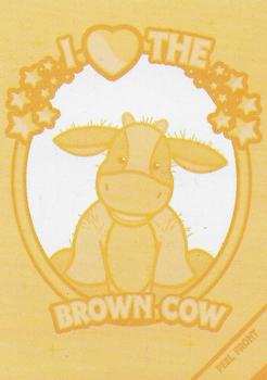 2009 Ganz Webkinz Series 4 - Sparkle Stickers #SP4-08 Brown Cow Back