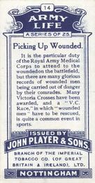 1910 Player's Army Life #14 Picking up Wounded Back
