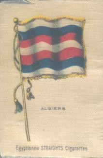 1910 American Tobacco Company National Flags Silks (S33) - Egyptienne Straights Cigarettes (No Factory) #NNO Algiers Front