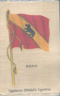 1910 American Tobacco Company National Flags Silks (S33) - Egyptienne Straights Cigarettes (No Factory) #NNO Bern Front