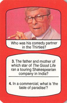 1985 Milton Bradley TV Times #NNO George Burns Front
