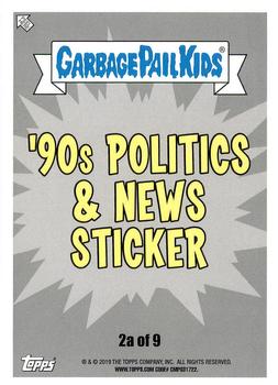 2019 Topps Garbage Pail Kids We Hate the '90s #2a Dum-Dum Dan Back