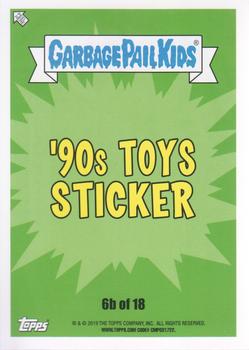 2019 Topps Garbage Pail Kids We Hate the '90s #6b Crawlin' Cal Back