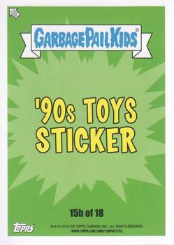 2019 Topps Garbage Pail Kids We Hate the '90s #15b Bad Barry Back