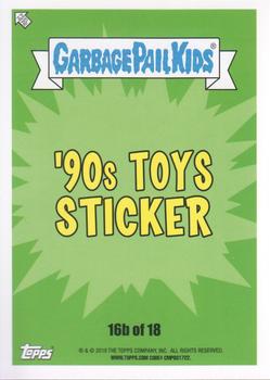 2019 Topps Garbage Pail Kids We Hate the '90s #16b Beanie Barbie Back
