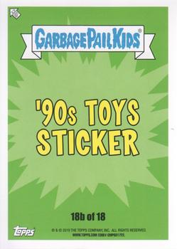 2019 Topps Garbage Pail Kids We Hate the '90s #18b Sesame Skeet Back