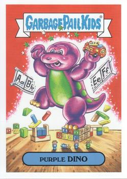 2019 Topps Garbage Pail Kids We Hate the '90s #17b Purple Dino Front