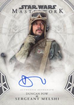 2018 Topps Star Wars Masterwork - Autographs #NNO Duncan Pow Front