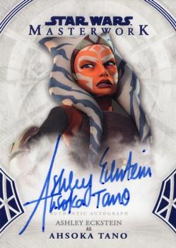 2018 Topps Star Wars Masterwork - Autographs Blue Foil #A-AE Ashley Eckstein Front