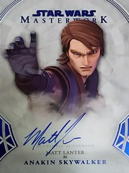 2018 Topps Star Wars Masterwork - Autographs Blue Foil #A-ML Matt Lanter Front