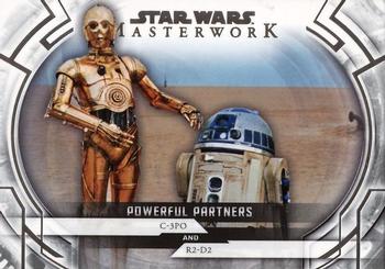 2018 Topps Star Wars Masterwork - Powerful Partners #PP-2 C-3PO / R2-D2 Front