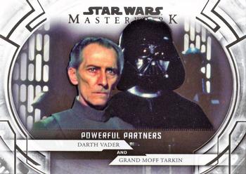 2018 Topps Star Wars Masterwork - Powerful Partners #PP-4 Darth Vader / Grand Moff Tarkin Front