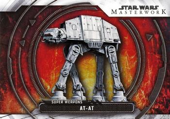 2018 Topps Star Wars Masterwork - Super Weapons #SW-3 AT-AT Front