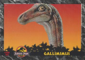 1993 Dynamic Marketing Jurassic Park #105 Gallimimus Front