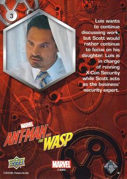2018 Upper Deck Marvel Ant-Man and the Wasp #3 Luis Back