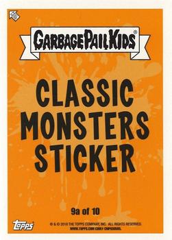 2018 Topps Garbage Pail Kids: Oh, the Horror-ible! - Classic Monster Stickers #9a Frank N. Stein Back