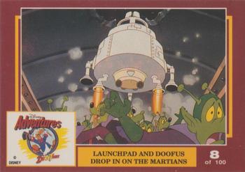 1993 Dynamic Marketing Disney Adventures #8 Launchpad And Doofus drop in on the martians Front