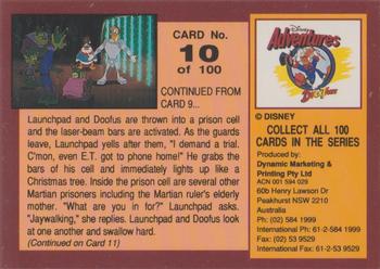 1993 Dynamic Marketing Disney Adventures #10 Even E.T got to phone home Back