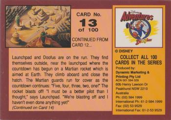 1993 Dynamic Marketing Disney Adventures #13 Blast off from Mars Back