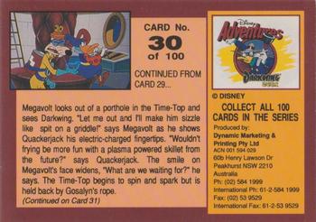 1993 Dynamic Marketing Disney Adventures #30 The time-top begins to spin Back