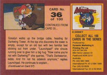 1993 Dynamic Marketing Disney Adventures #36 The bridge to Darkwing tower Back