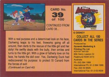 1993 Dynamic Marketing Disney Adventures #39 Darkwing leaps to the rescue Back