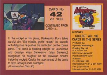 1993 Dynamic Marketing Disney Adventures #42 Right on target Back