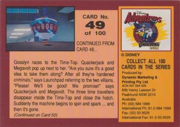 1993 Dynamic Marketing Disney Adventures #49 Lets go home to the past Back