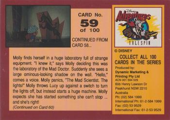 1993 Dynamic Marketing Disney Adventures #59 Little Molly in a big laboratory Back