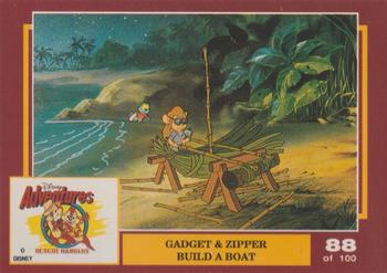 1993 Dynamic Marketing Disney Adventures #88 Gadget and Zipper build a boat Front