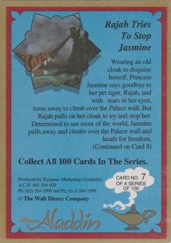 1993 Dynamic Marketing Disney’s Aladdin #7 Rajah tries to stop Jasmine Back