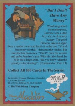 1993 Dynamic Marketing Disney’s Aladdin #12 But, I don’t have any money Back